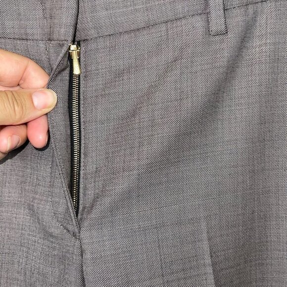 Paul Smith Womens Soho Fit Trouser Pants Size 38 Pure Wool Mid Rise Cropped - Picture 9 of 13